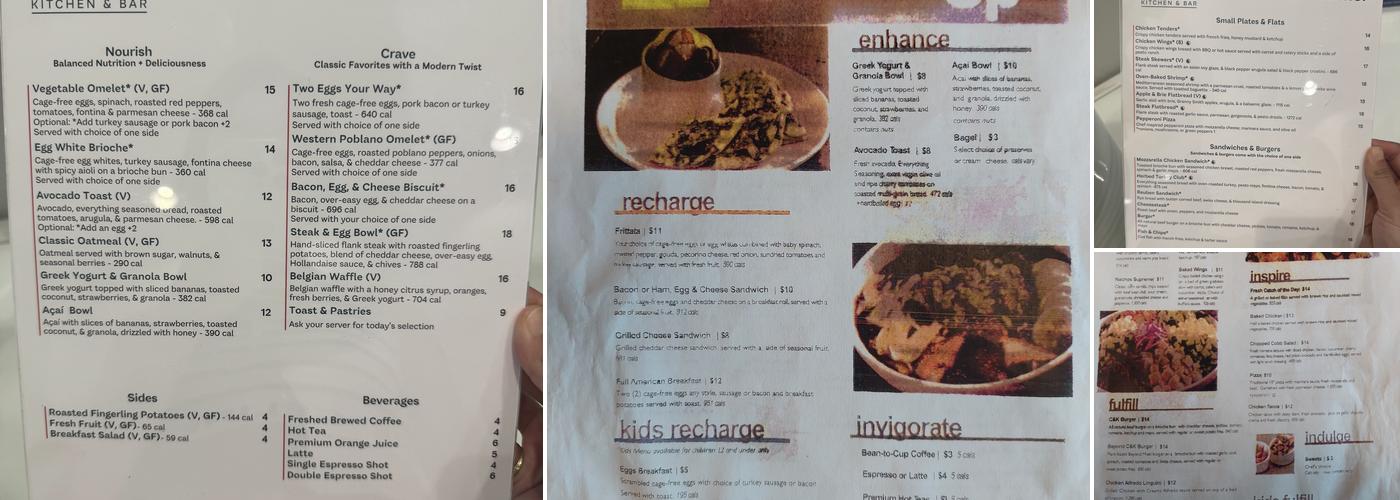 Cork & Kale Menu