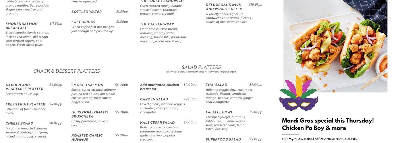 MyBistro Menu