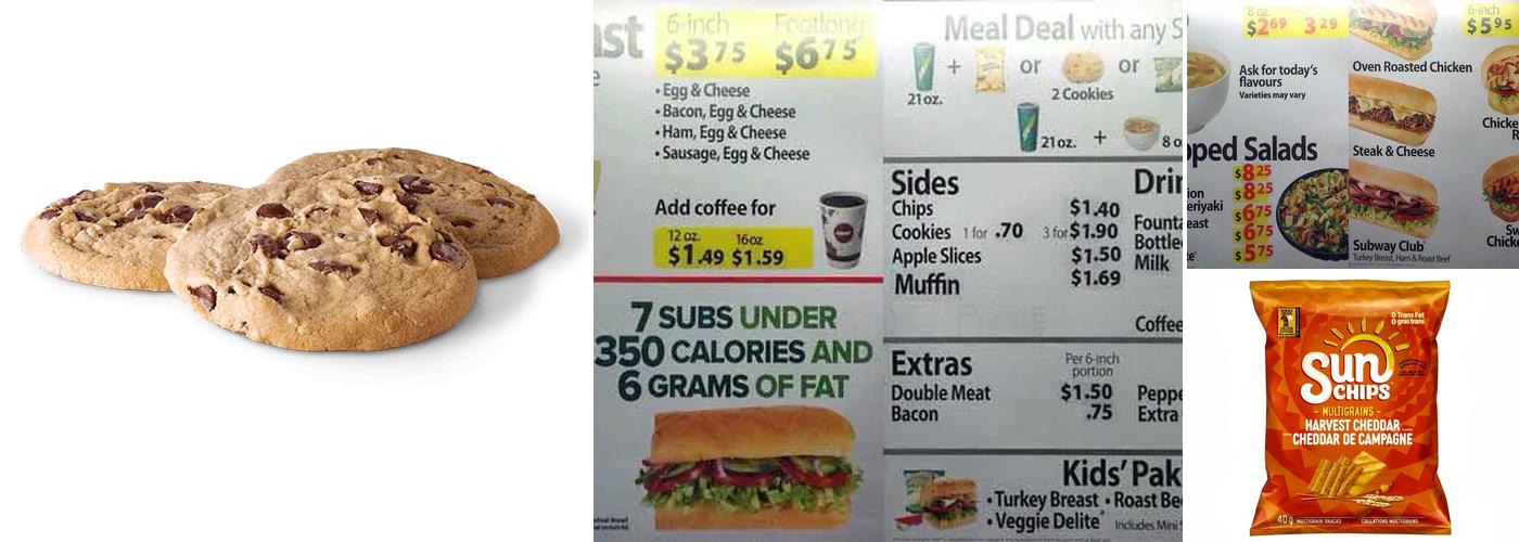 Subway Menu