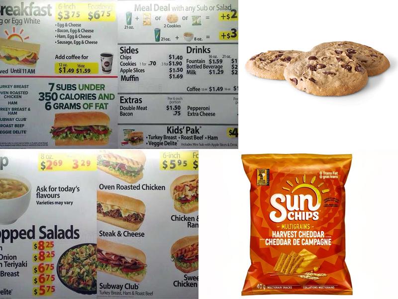Subway Menu