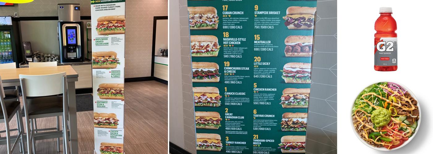 Subway Menu