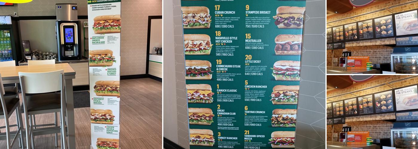 Subway Menu