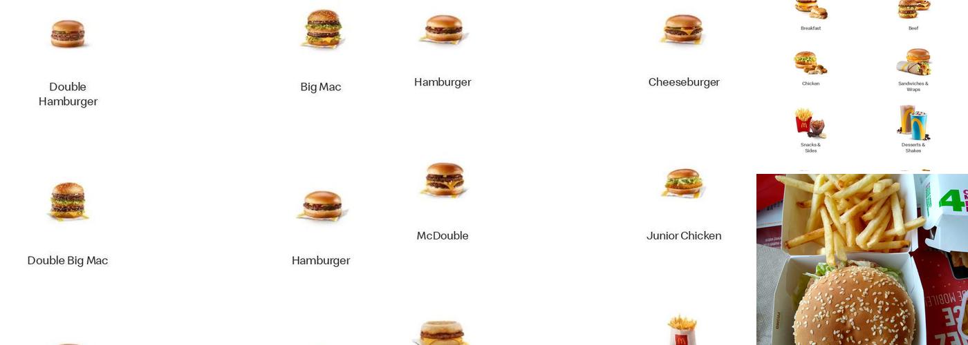 McDonald's Menu