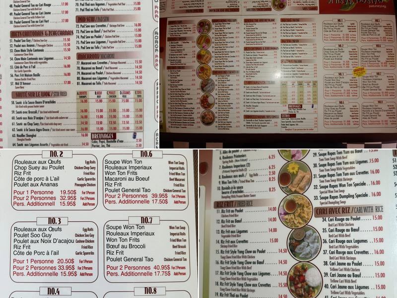 Restaurant Maison Basilic Menu