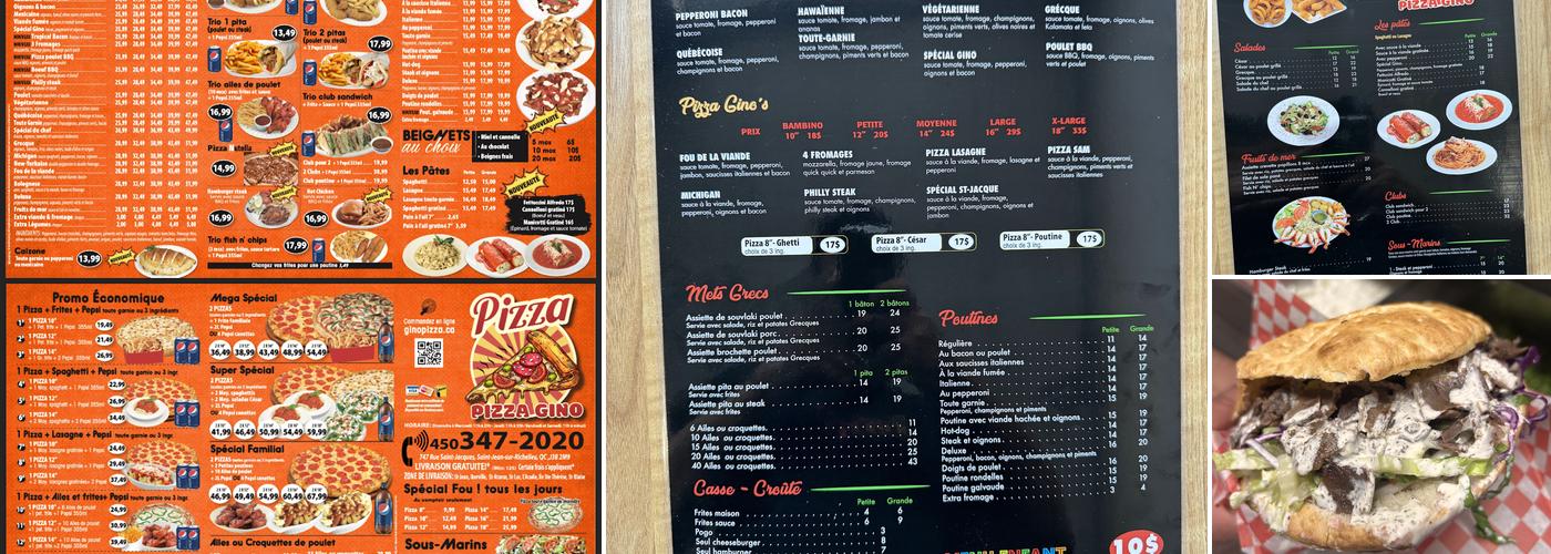 Pizza GINO Menu