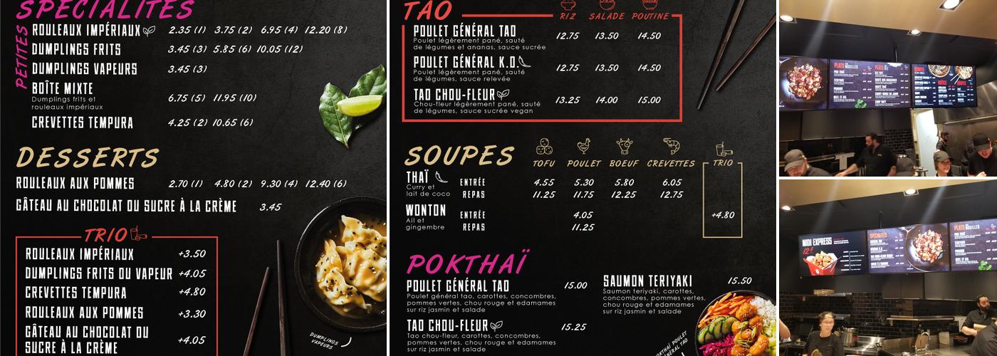 Thaïzone Menu