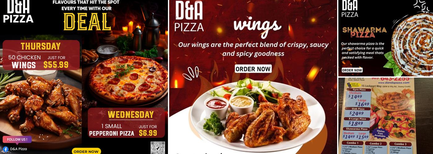 D&A Pizza Wings & Shawarma Menu