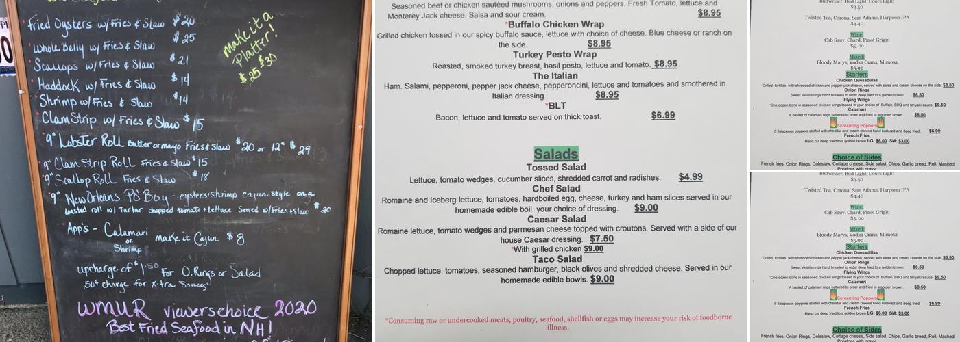 Jamie Lynn's Kitchen Menu
