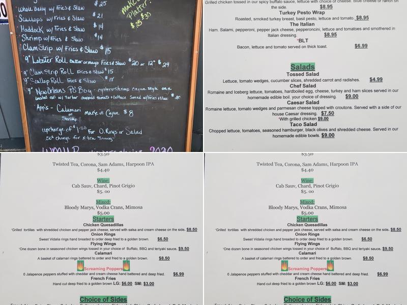 Jamie Lynn's Kitchen Menu