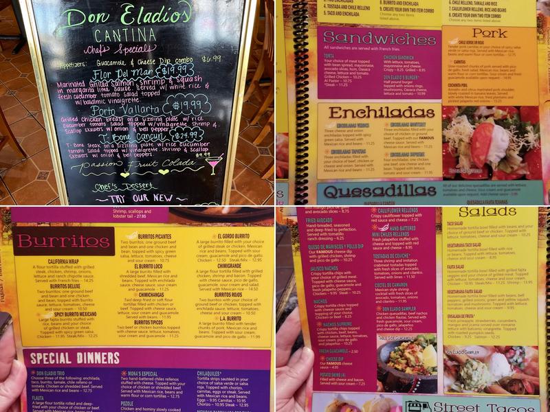 Don Eladio's Cantina Menu