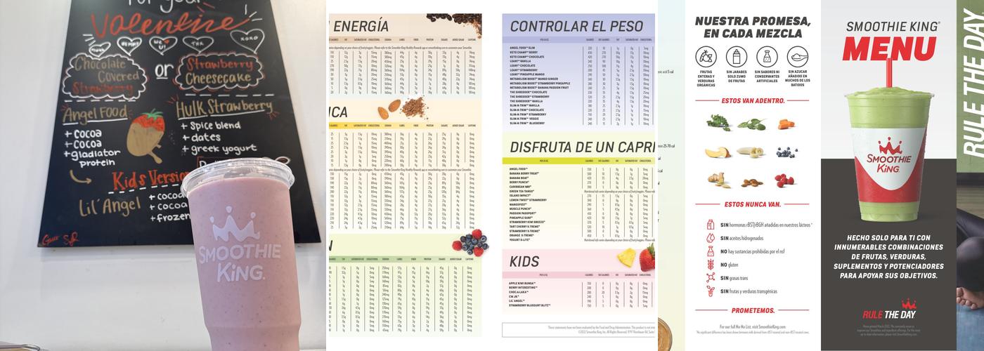 Smoothie King Menu