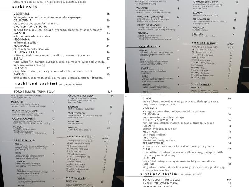 Blade Menu
