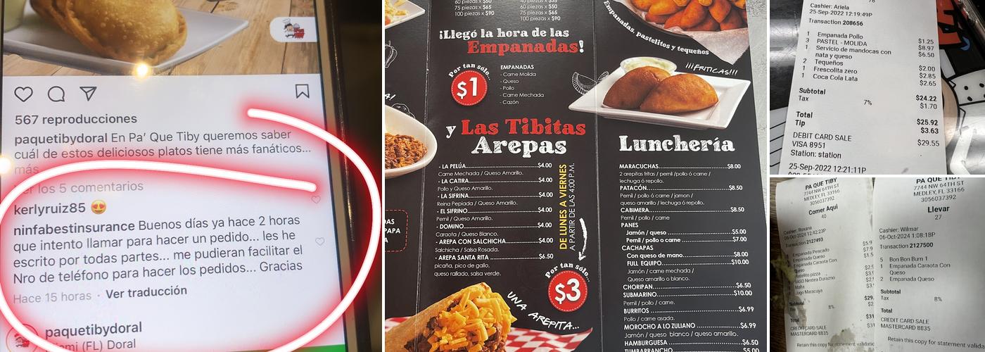 Pa ' Que Tiby Menu