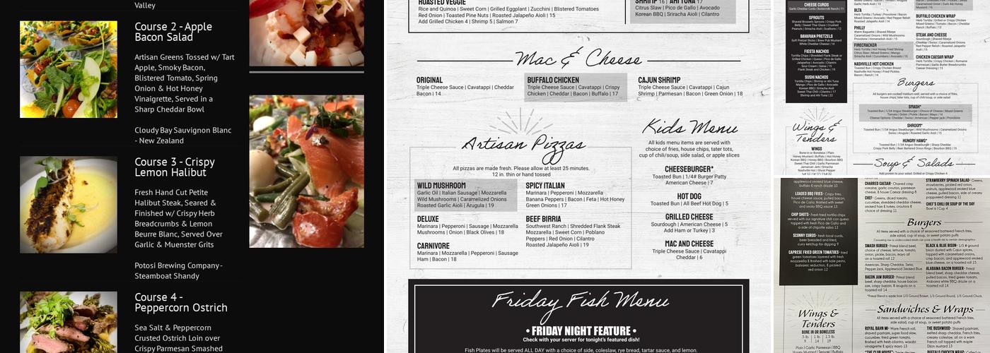 Royal St. Patrick's Golf Links Menu