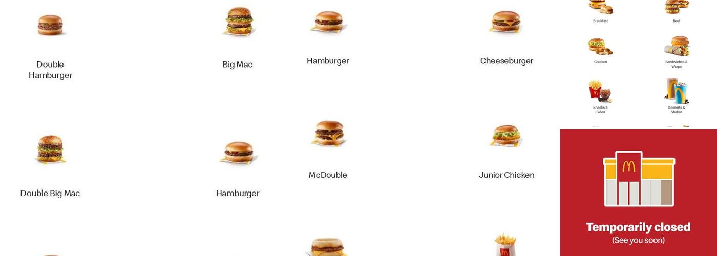 McDonald's Menu