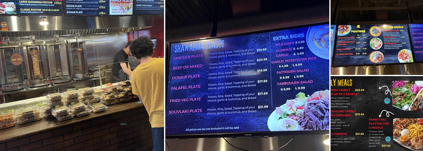 Shawarma Master Menu