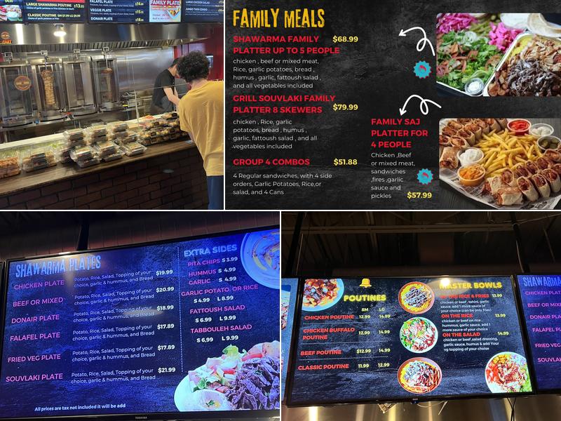 Shawarma Master Menu