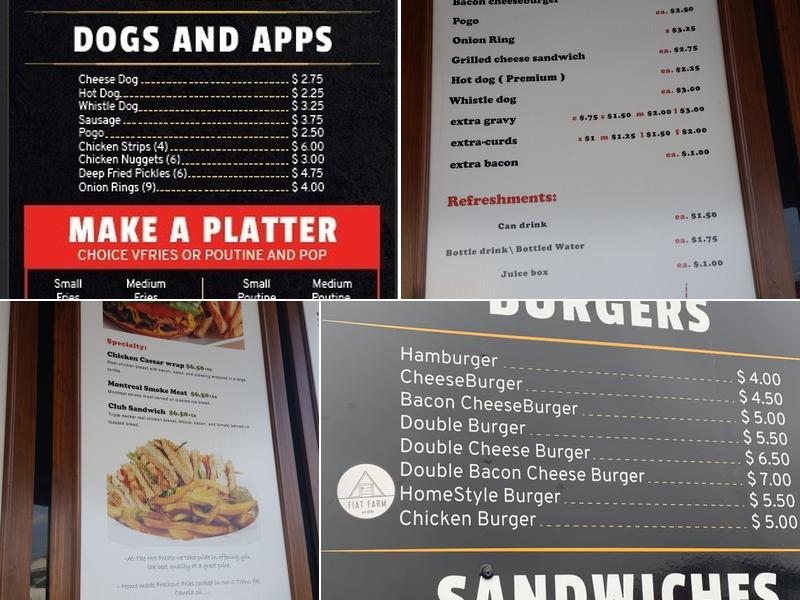 The Hot Potato Menu