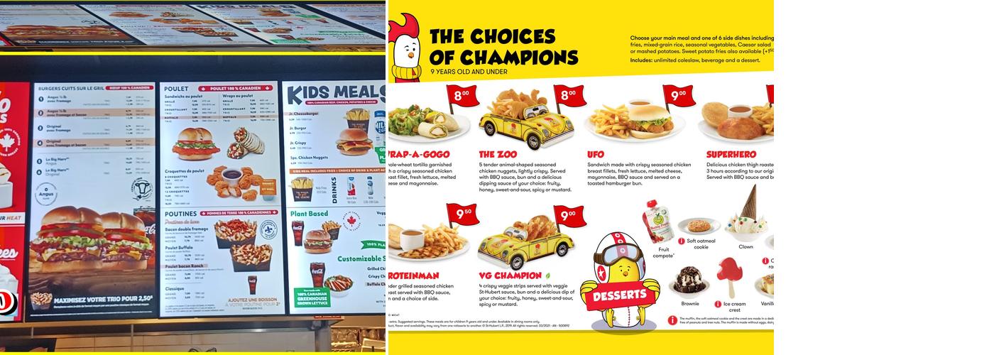 Express St-Hubert Menu
