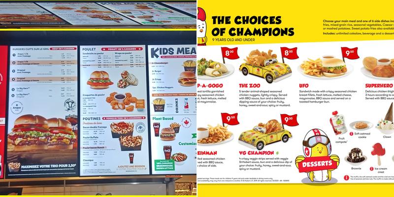 Express St-Hubert Menu