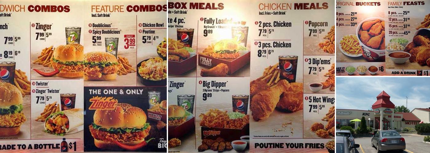 KFC Menu