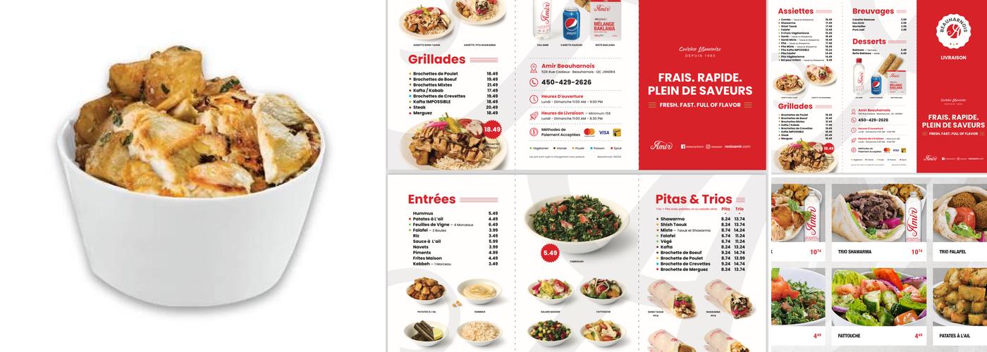 Amir Beauharnois Menu