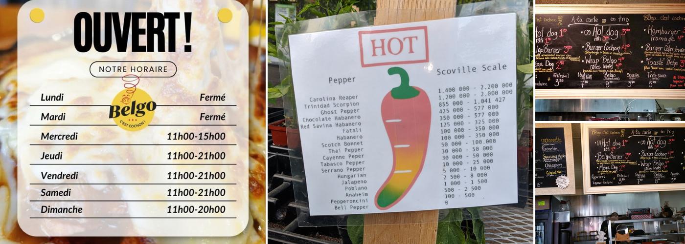 Belgo Resto et Traiteur Menu