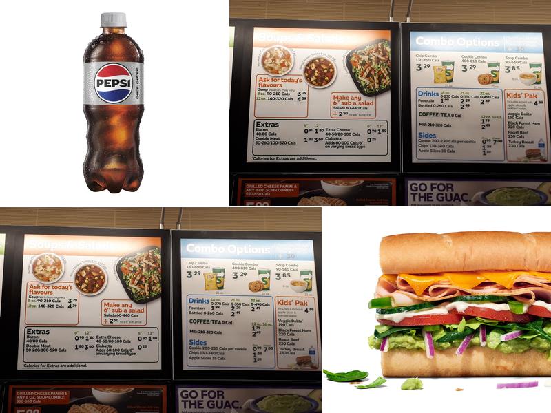 Subway Menu