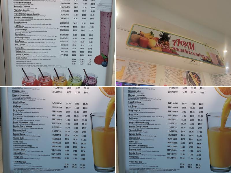 A&M Smoothies Menu