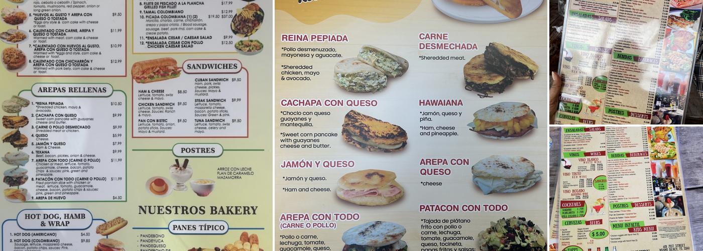 Mi Tierra Restaurant & Bakery Menu