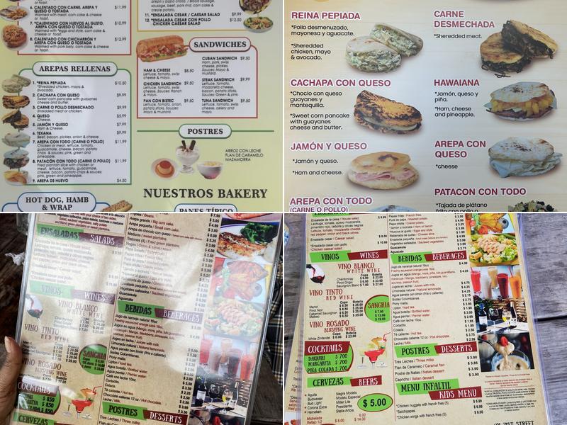 Mi Tierra Restaurant & Bakery Menu