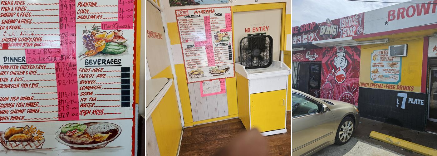 Brown's Stew Kitchen Menu