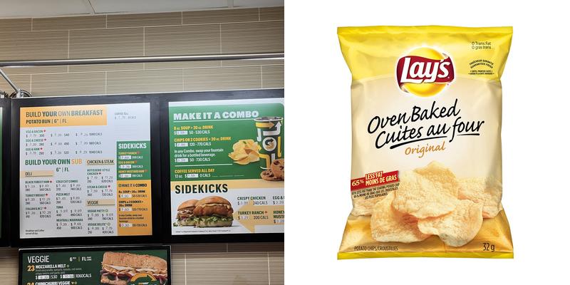Subway Menu