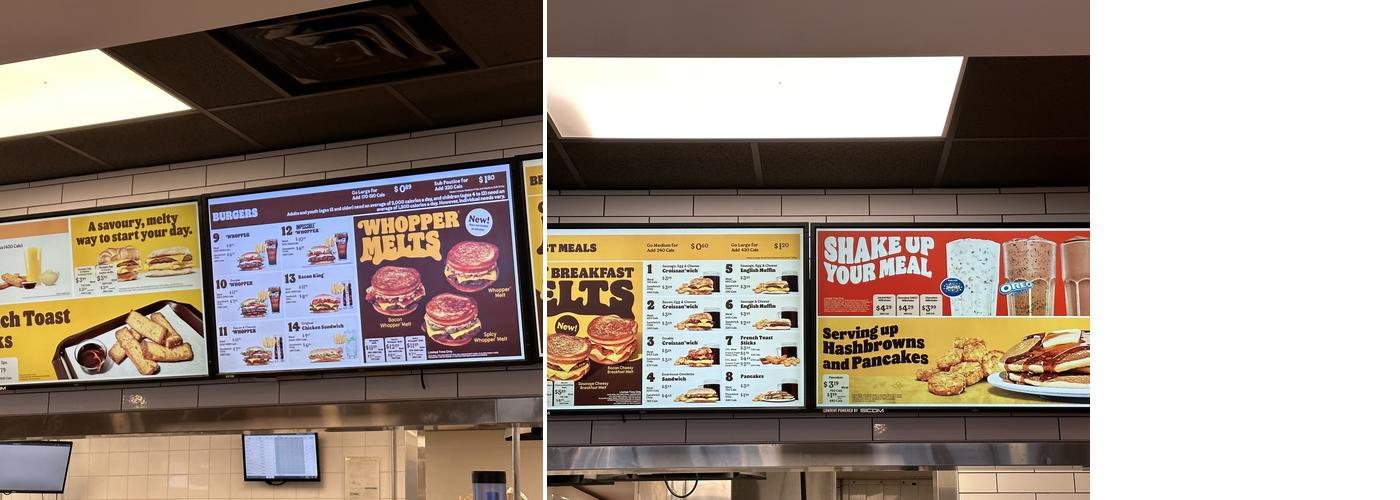 Burger King Menu