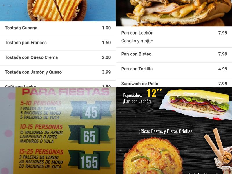 Esquina Criolla Menu