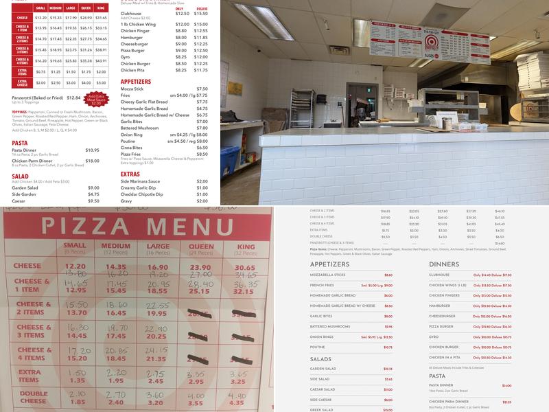 Bull's Eye Pizza Amherstburg Menu