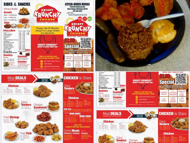 Krispy Krunchy chicken Menu