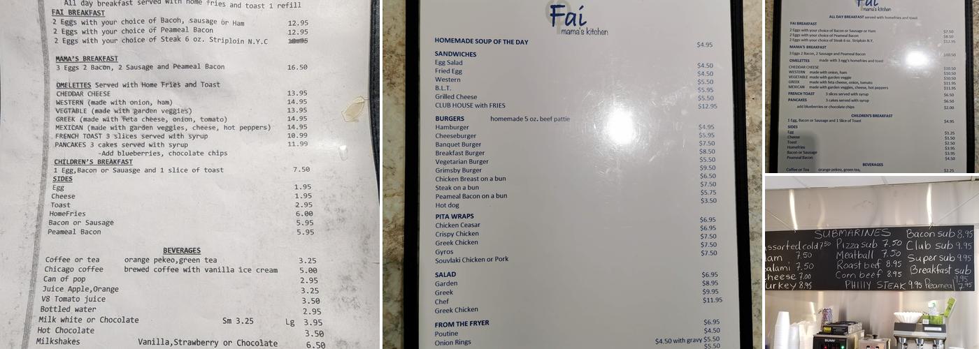 FAI-Mama’s Kitchen Menu