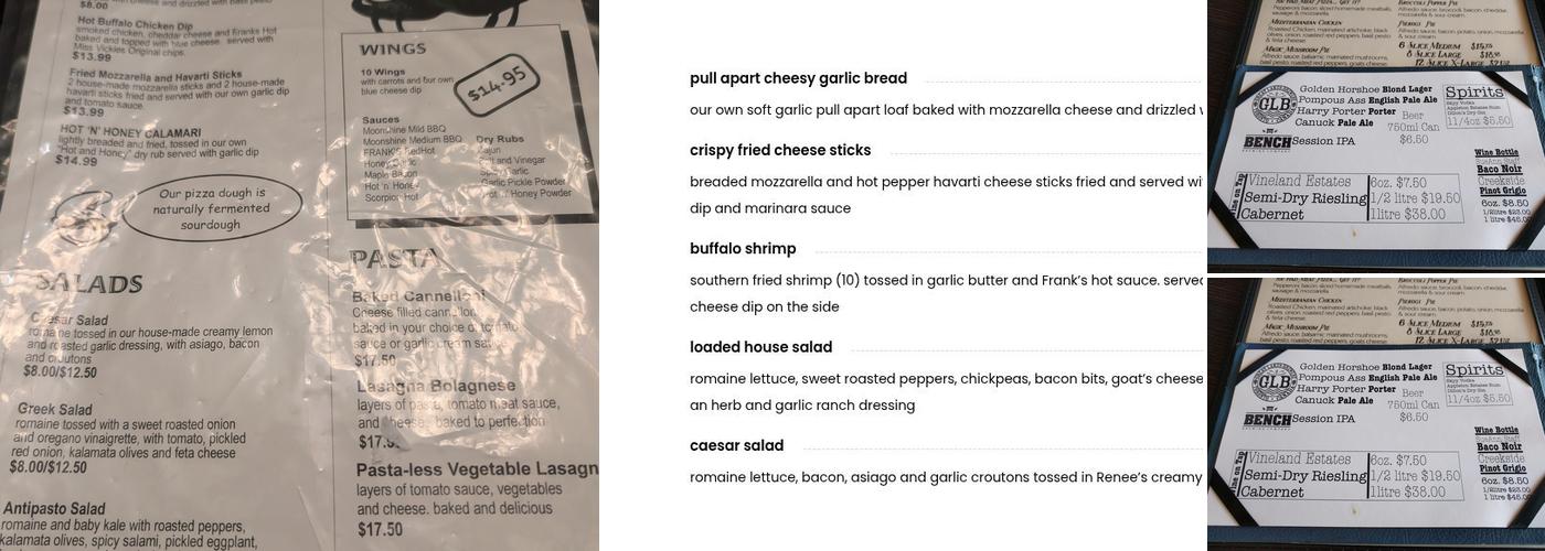 You Had Me At Pizza Menu