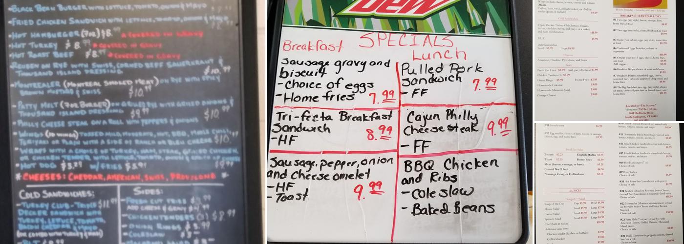 TASTee GRILL Menu