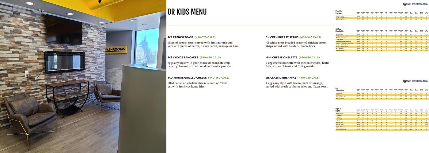 Eggsmart Menu