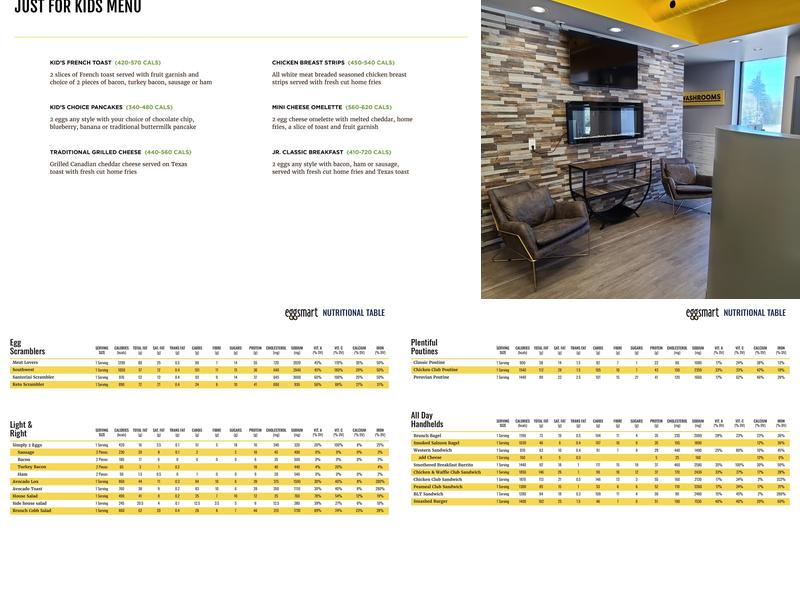 Eggsmart Menu