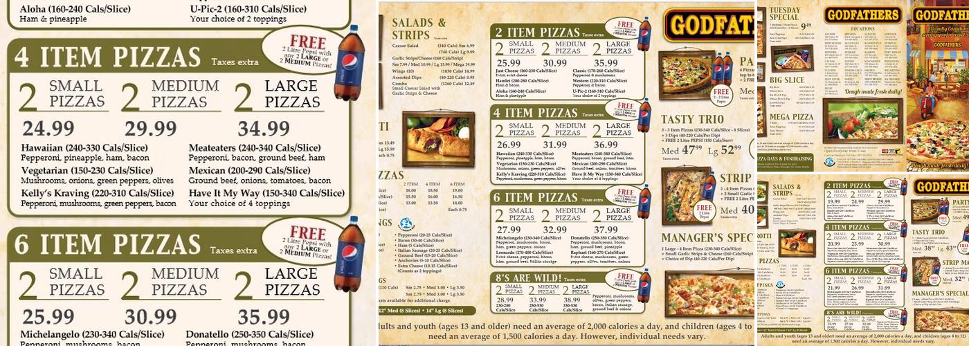 Godfathers Pizza - Walkerton Menu