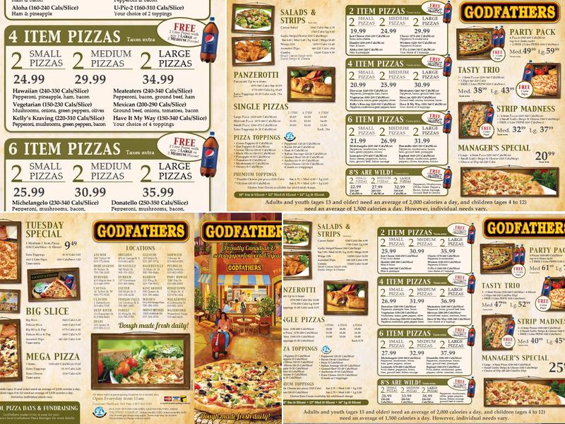 Godfathers Pizza - Walkerton Menu