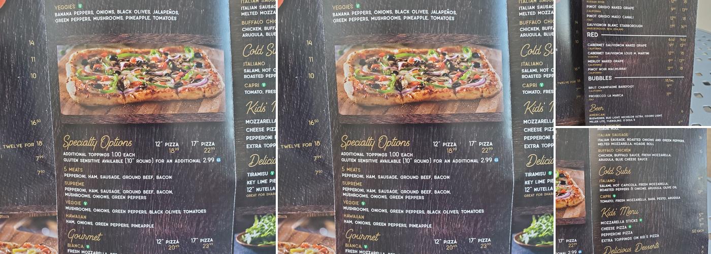 Pizza Cucina Menu