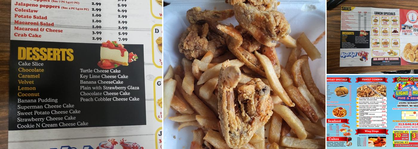 LightHouse Fish & Chicken Menu