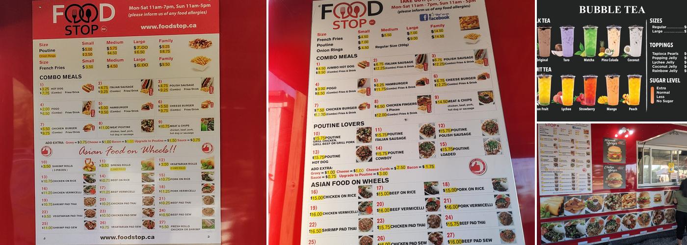 Food Stop Richmond Menu