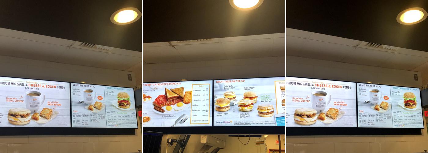 A&W Canada Menu