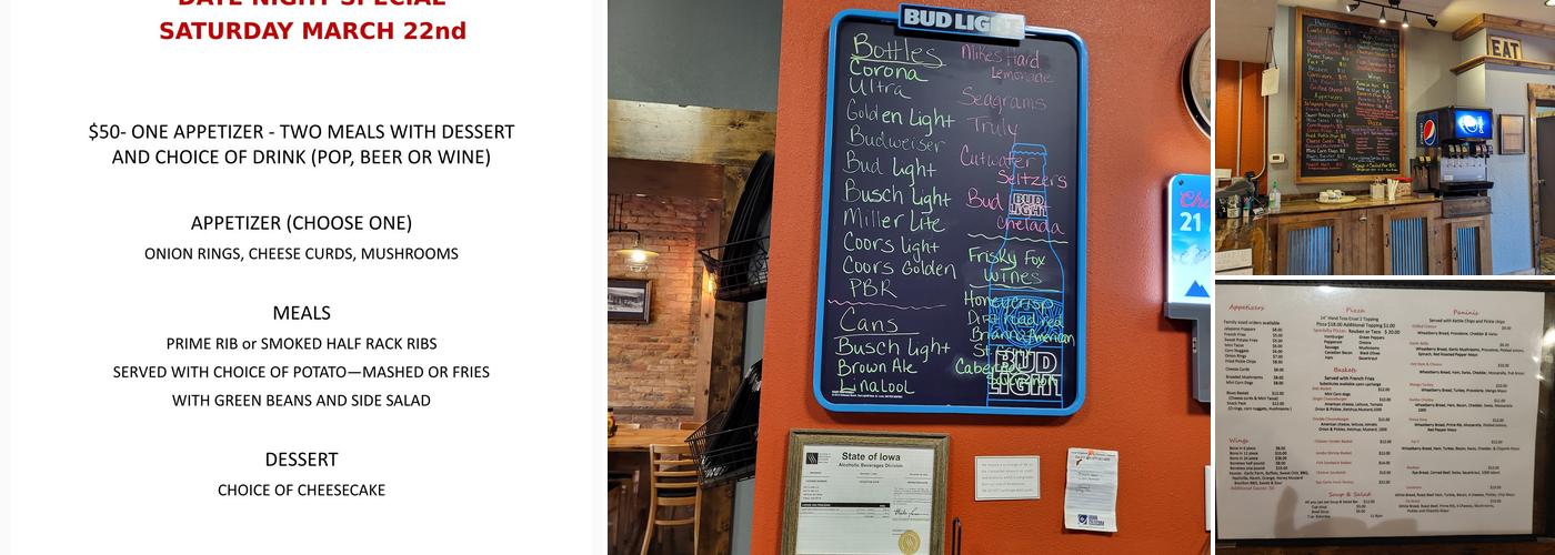 Fat T’s Cafe Menu