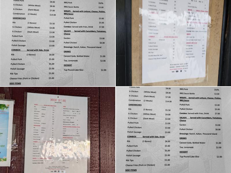 Smokin’ Joe's BBQ Menu